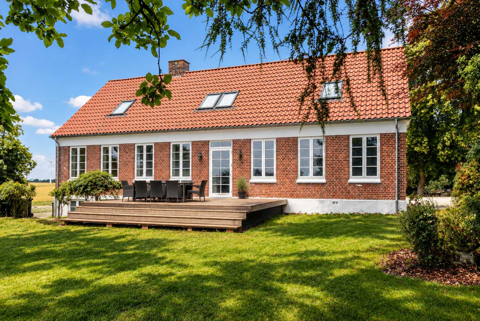 Huset Stjernestøvs hus og omgivelser i Forlev